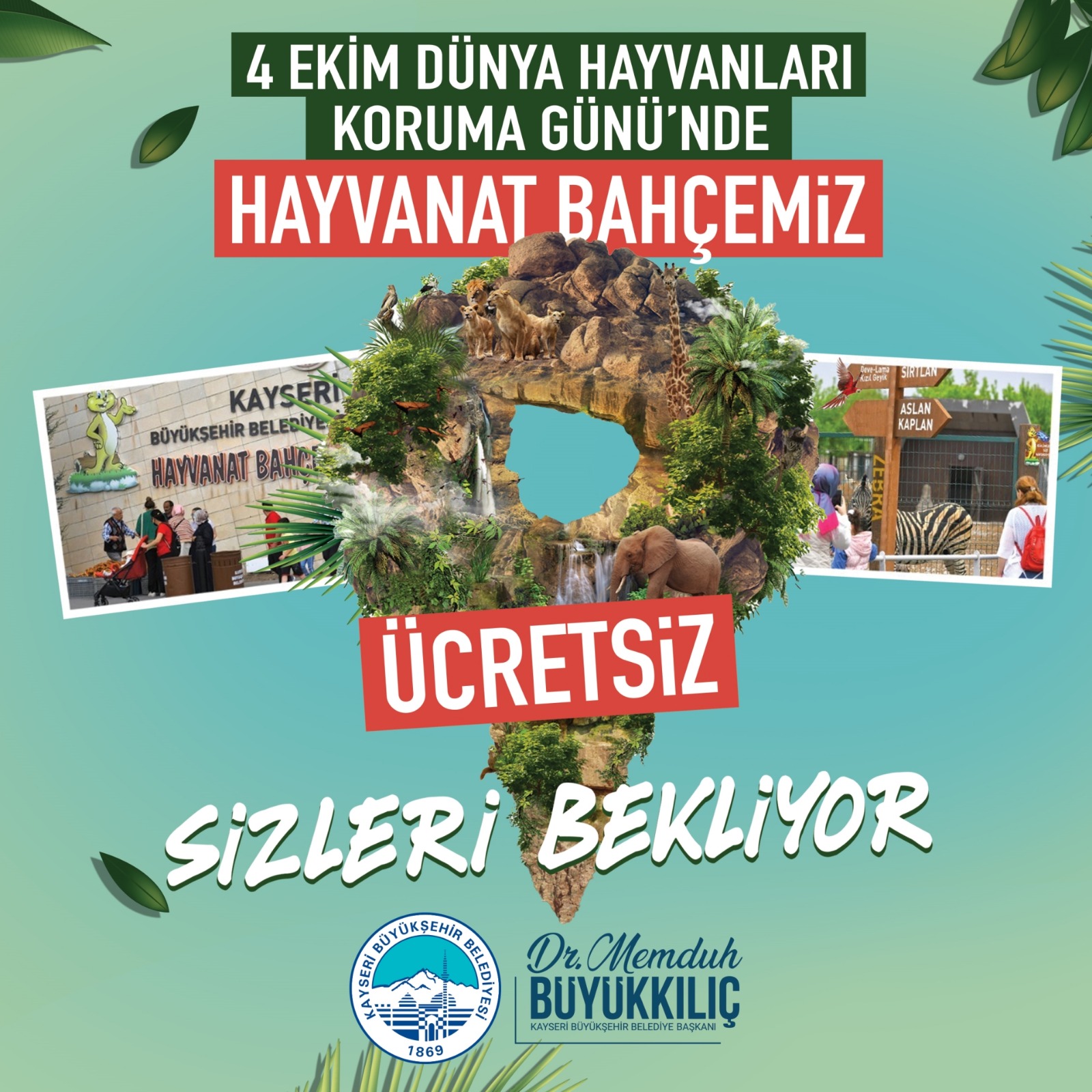 4 Ekim'de Hayvanat Bahçesine girişler ücretsiz